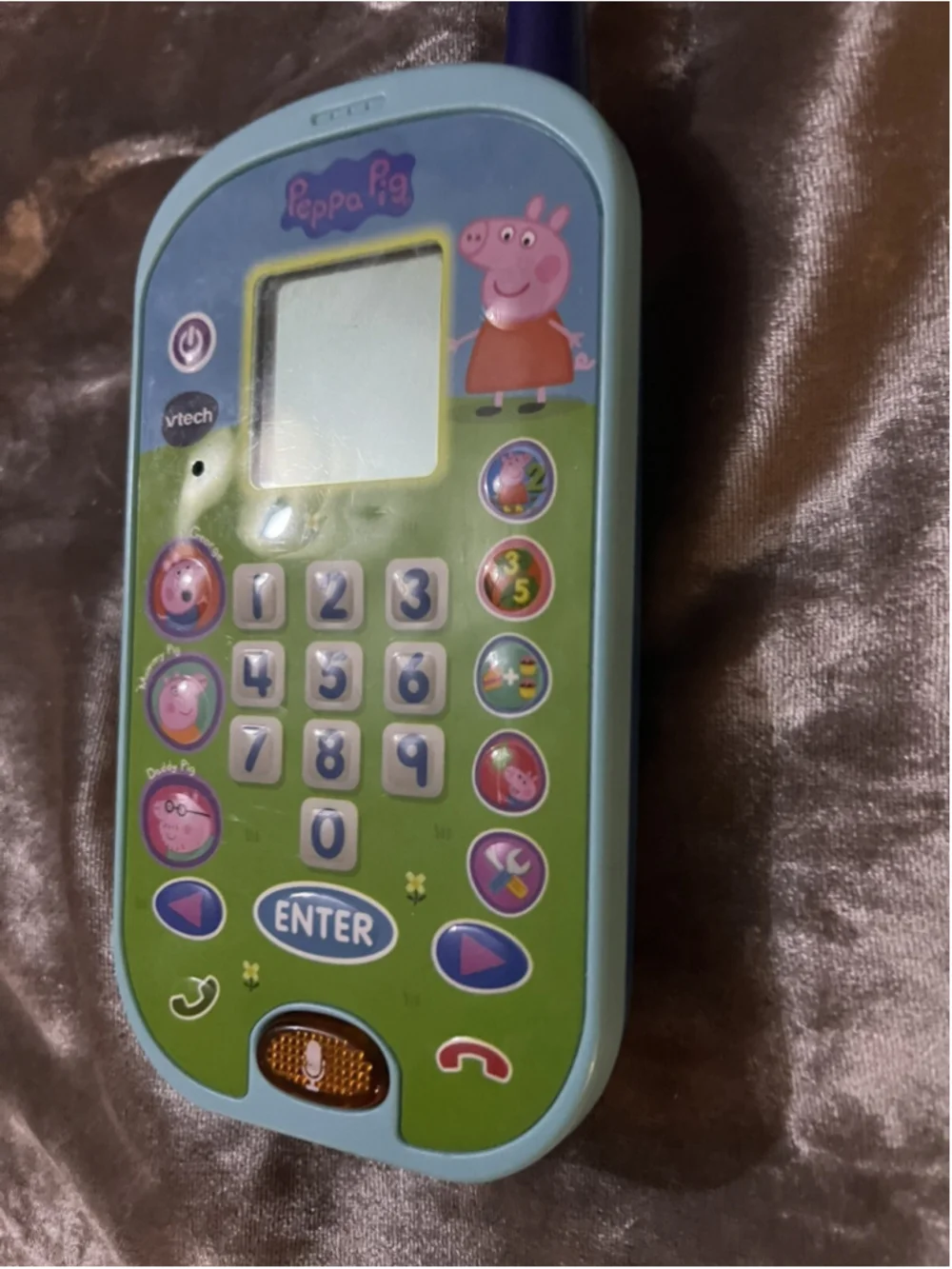 V-tech Peppa Pig Lets Chat Learning Phone Pretend Play Phone Education Toy